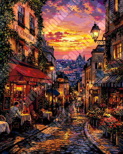 Montmartre Dusk Lane 2（36-80+colors）