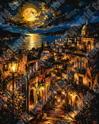 Moonlit Old Town（36-60+colors）