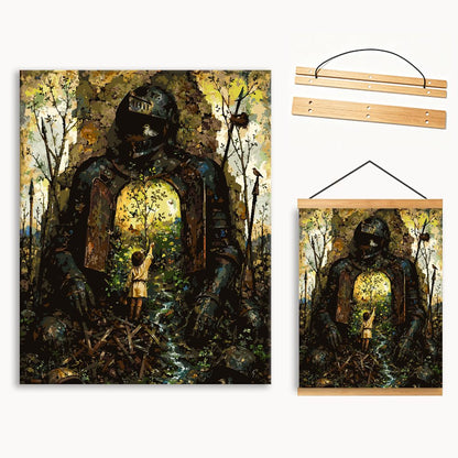 Moss Stone Statue Paint By Numbers