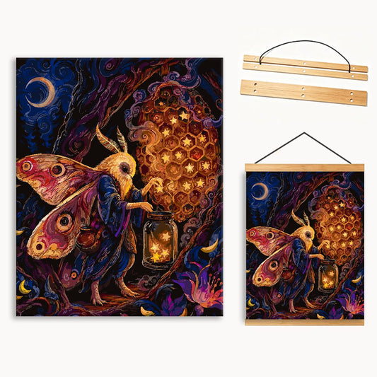 Moth Moon Cottage（36-60+colors） Paint By Numbers