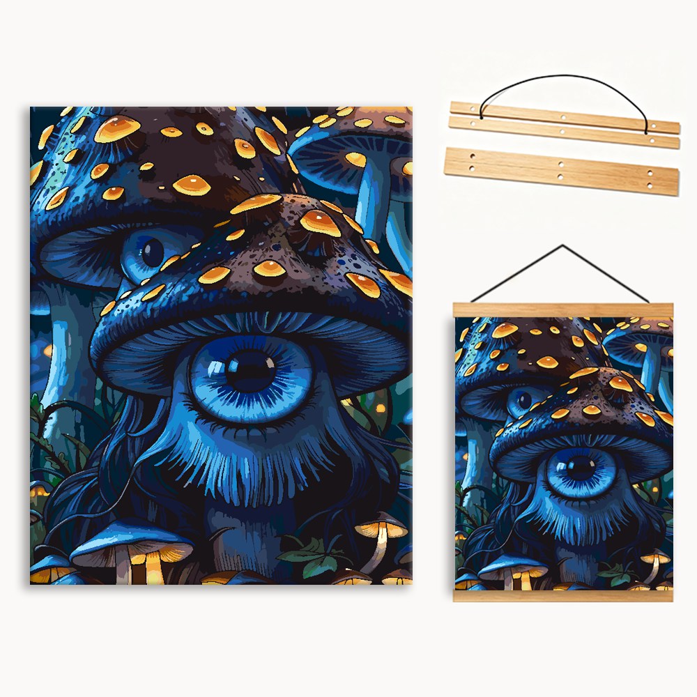 Mushroom Mystic Eye Paint By Numbers