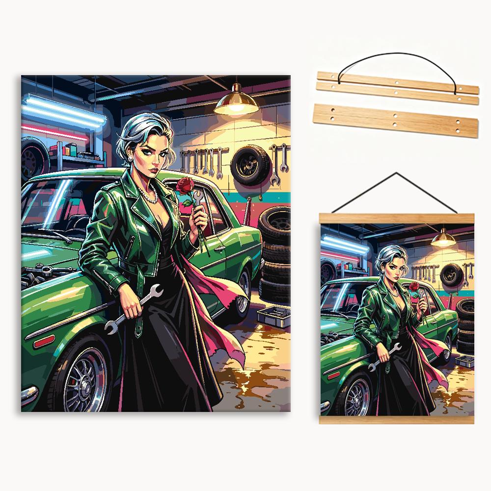 Neon Garage Queen Paint By Numbers