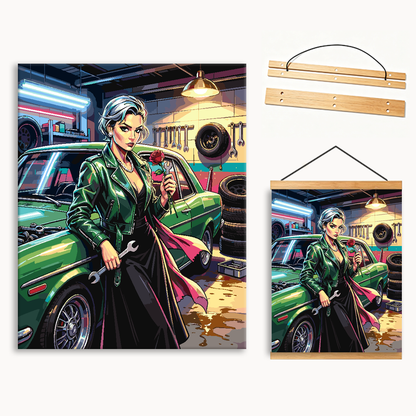 Neon Garage Queen Paint By Numbers