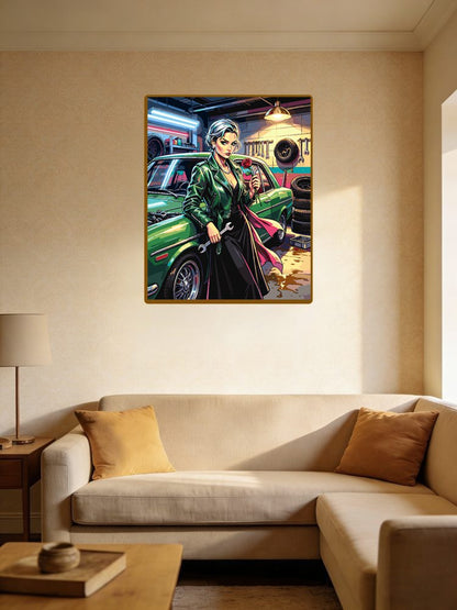 Neon Garage Queen Paint By Numbers