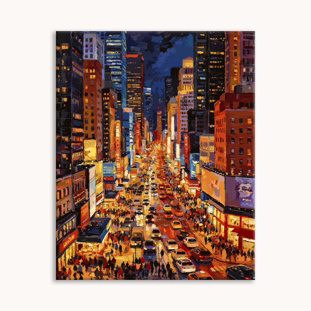 Night in a Bustling Metropolis（36-80+colors）