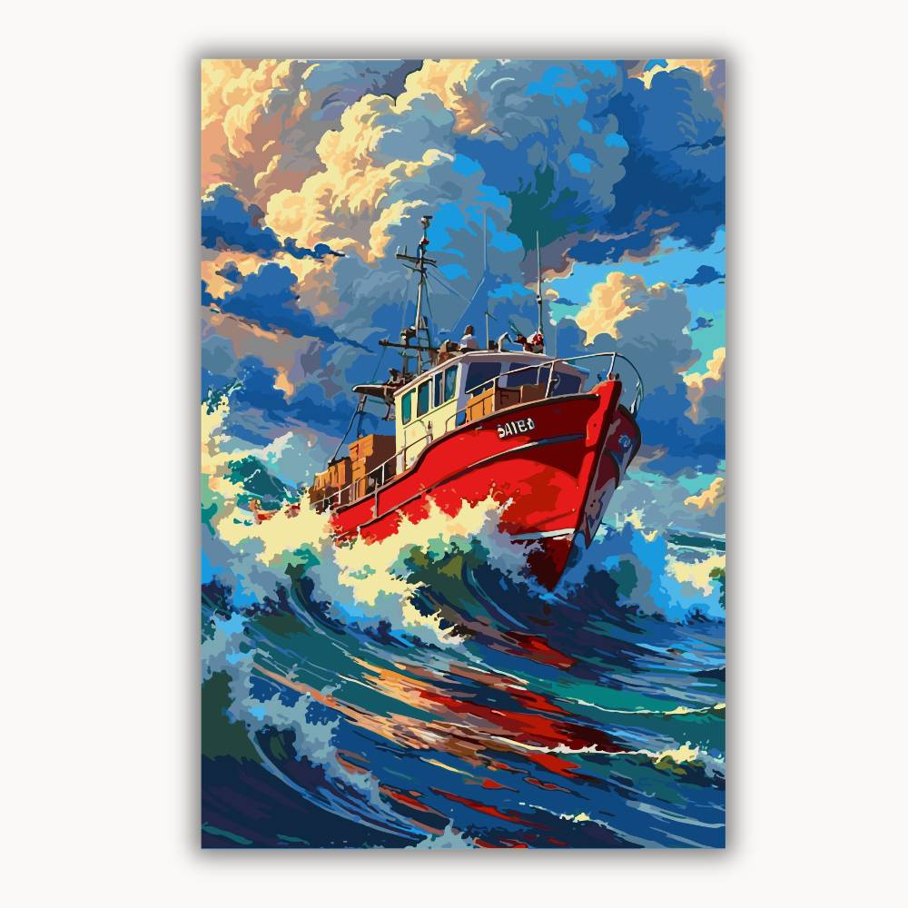 Ocean Sailboat