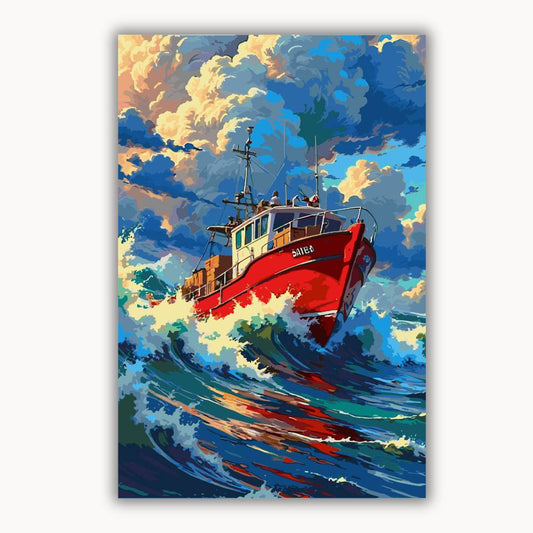Ocean Sailboat