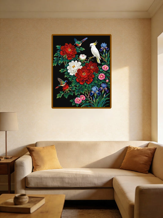 Parrots and Peonies 2