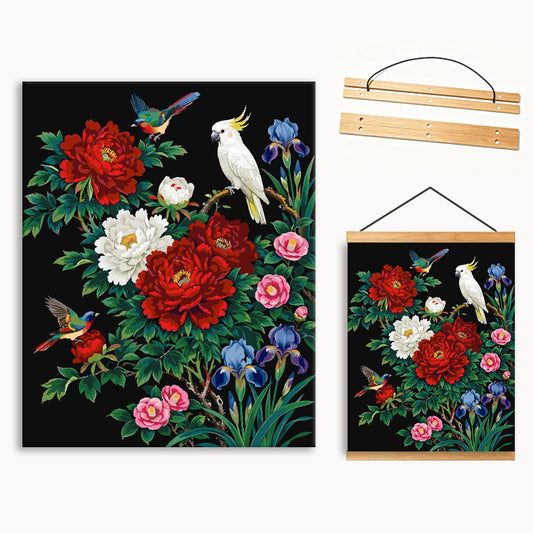 Parrots and Peonies 2