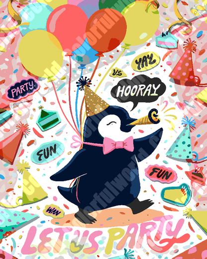 Party Penguin Art
