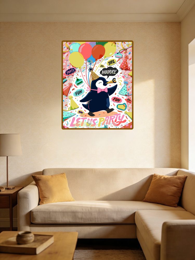Party Penguin Art