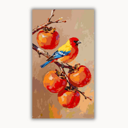 Persimmon Tree and Parrot