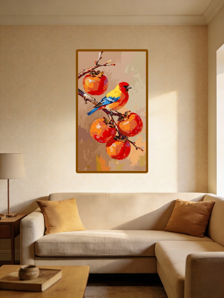 Persimmon Tree and Parrot