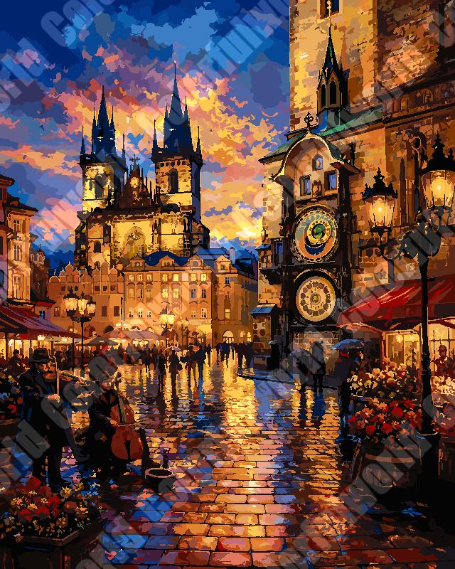 Prague Night Square 2（36-80+colors）