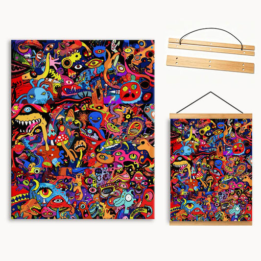 Psychedelic Burst Mural（36-60+colors） Paint By Numbers