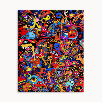 Psychedelic Burst Mural（36-60+colors）
