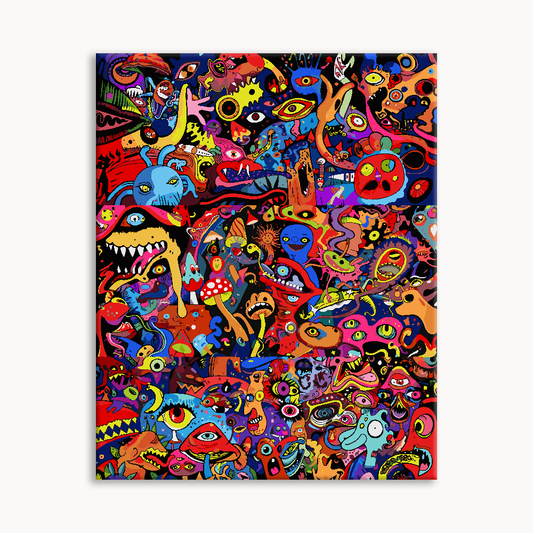 Psychedelic Burst Mural（36-60+colors）