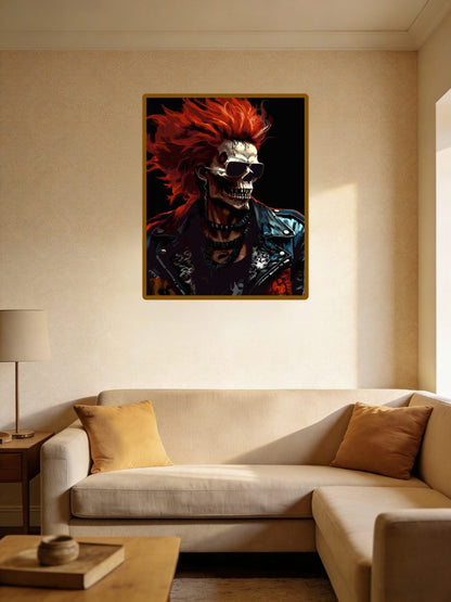 Punk Fiery Skull