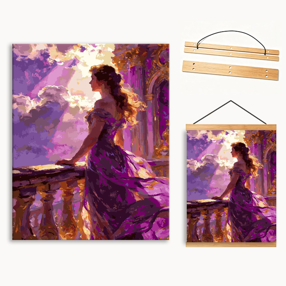 Purple Girl 1 Paint By Numbers