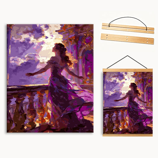 Purple Girl 2 Paint By Numbers