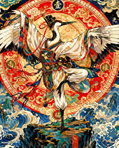 Red-Crowned Crane Circle（36-80+colors）