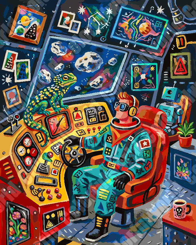 Retro Sci-Fi Cartoon 1（36-60+colors）