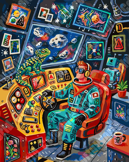 Retro Sci-Fi Cartoon 1（36-60+colors）