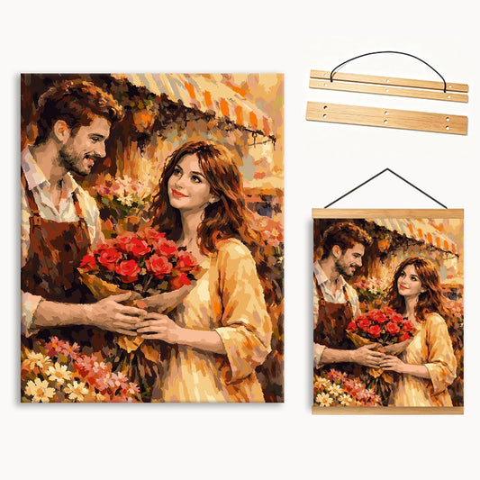 Rose Vintage Lovers（36-60+colors） Paint By Numbers