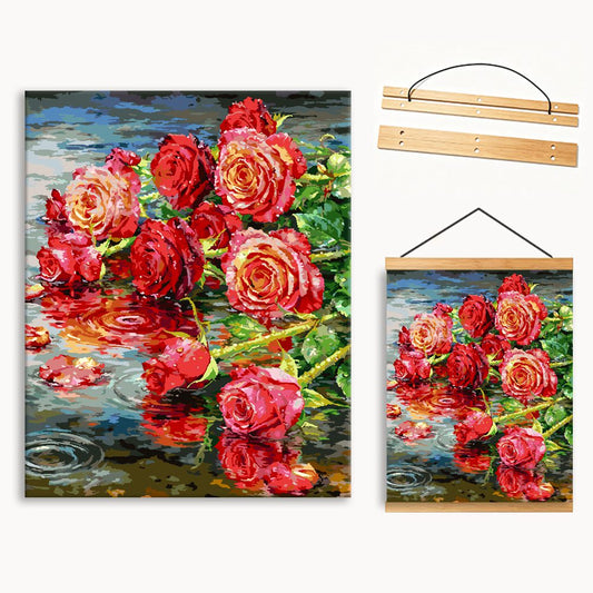 Rose in the Rain（36-60+colors）Paint By Numbers