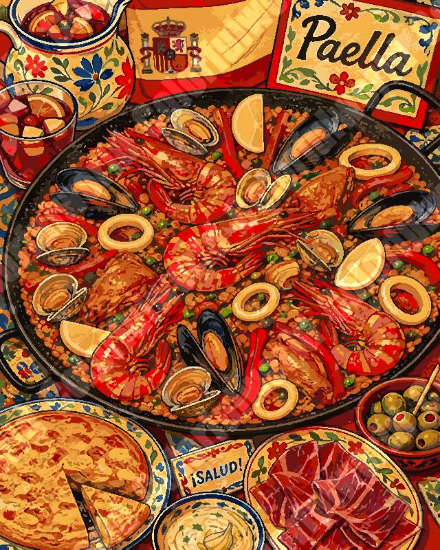 Spanish Paella（36-80+colors）