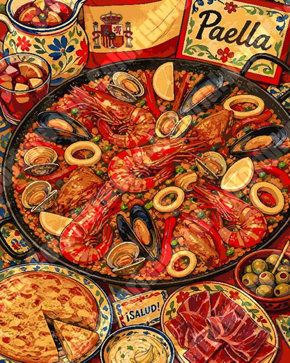 Spanish Paella（36-80+colors）