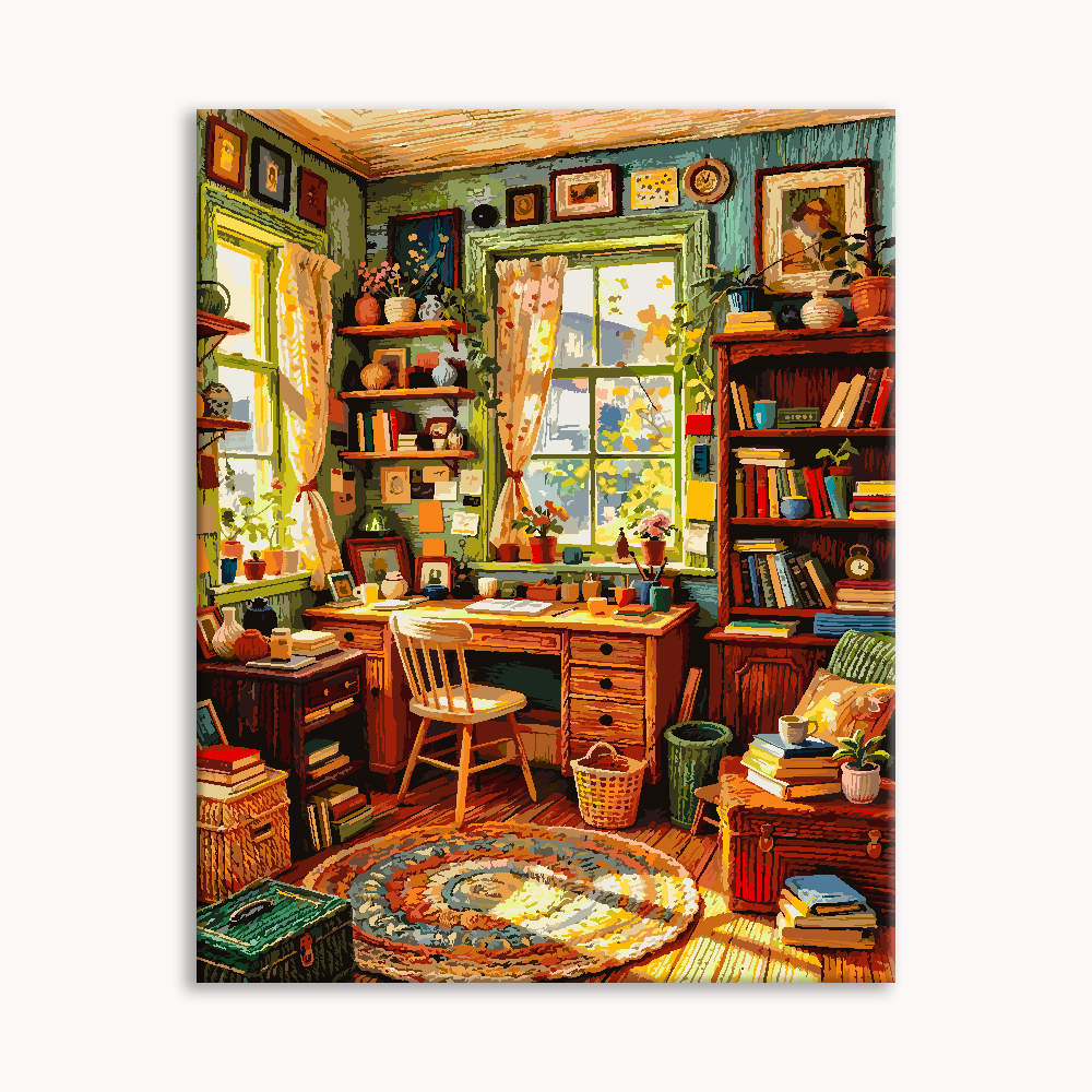 Sunlit Bookroom 4（36-60+colors）