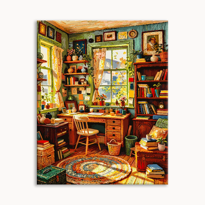 Sunlit Bookroom 4（36-60+colors）