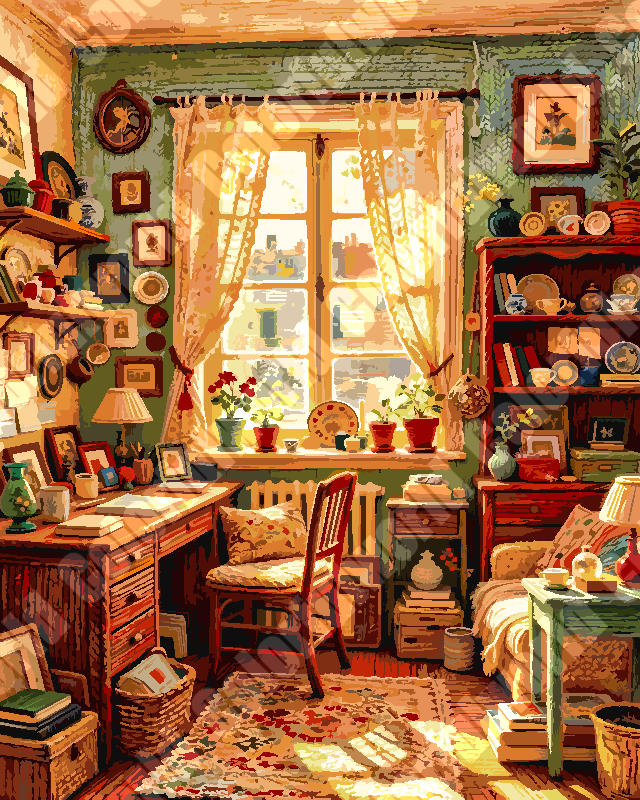 Sunlit Bookroom 2（36-60+colors）