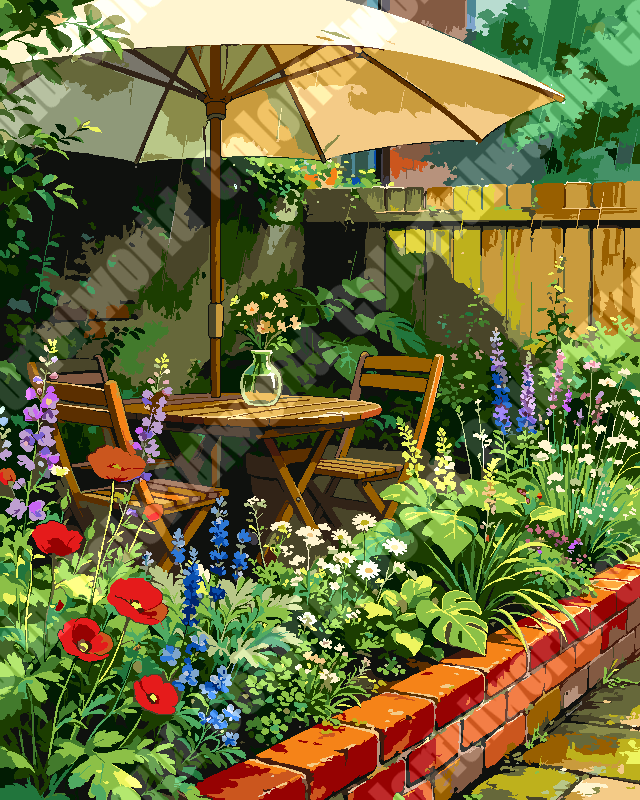 Sunlit Courtyard Nook