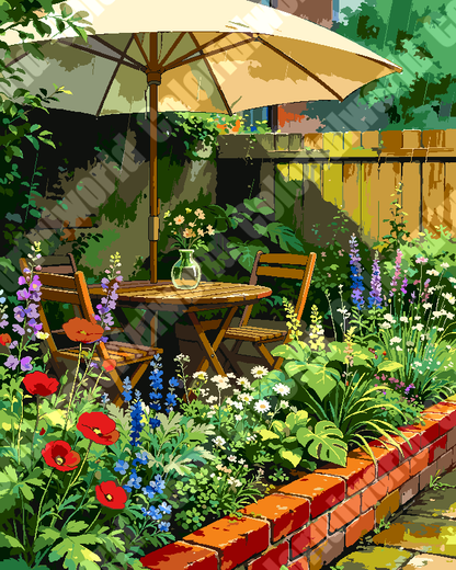 Sunlit Courtyard Nook
