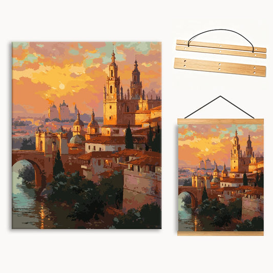 Sunset Bay Castle Paint By Numbers