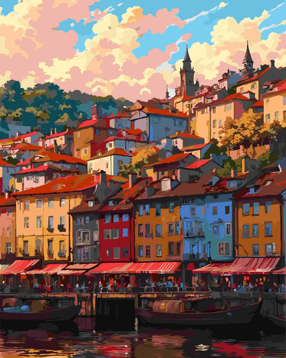 Sunset in the Village 1
