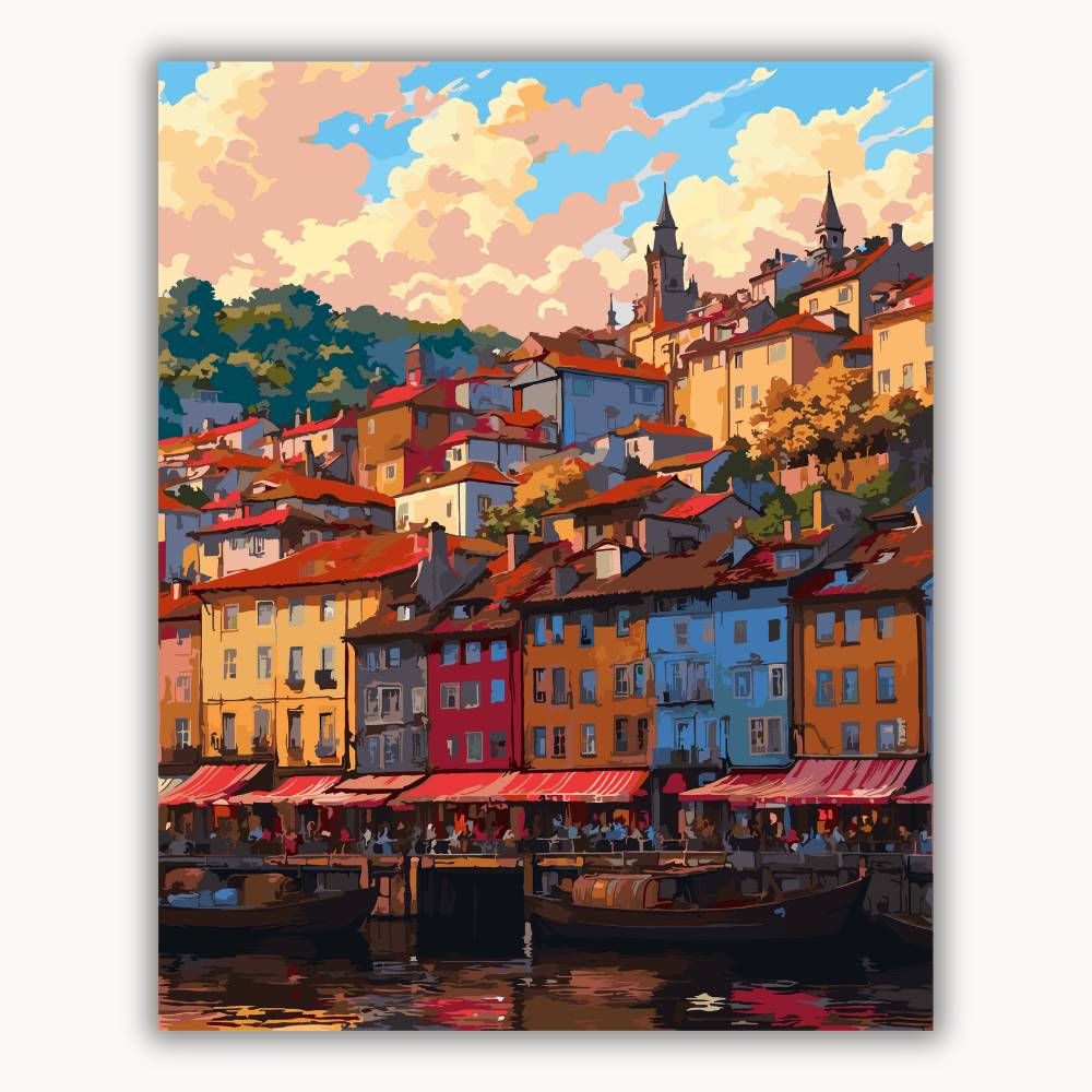 Sunset in the Village 1