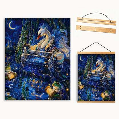 Swan Moon Lagoon（36-60+colors） Paint By Numbers