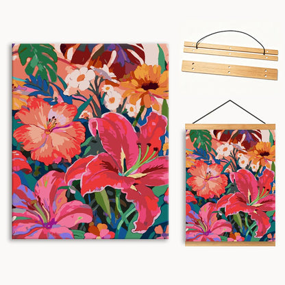 Tropical Bloom Paint By Numbers