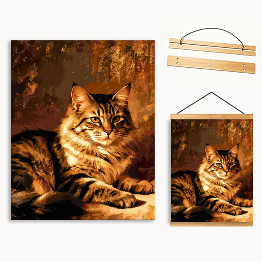 Vintage Tabby Cat 1 Paint By Numbers