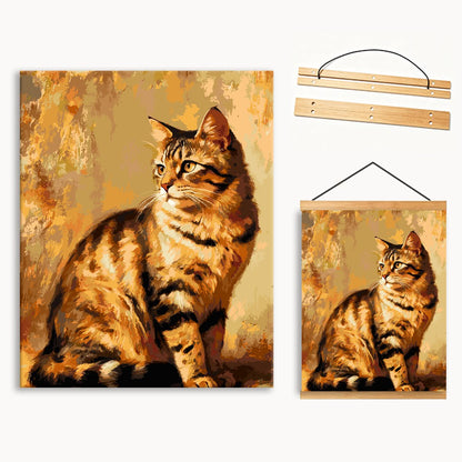 Vintage Tabby Cat 2 Paint By Numbers