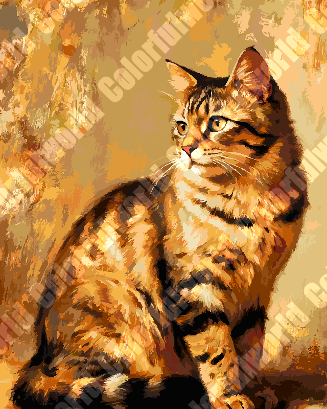 Vintage Tabby Cat 2