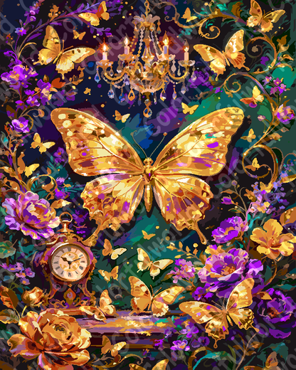 Violet Butterfly Mosaic（36-80+colors）