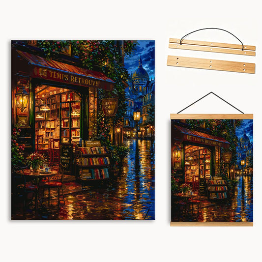 Warm Bookstore Nook 1（36-80+colors） Paint By Numbers