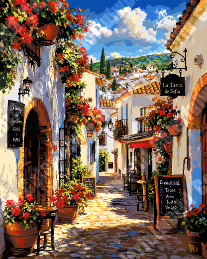 Whitewashed Floral Village（36-60+colors）